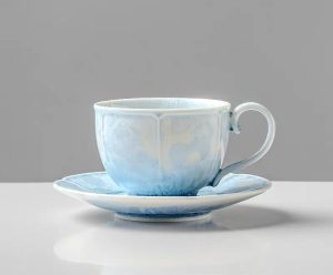 Blue Ice Crystal Tea Cup - Coffee Cup - Couple Cup 180ml