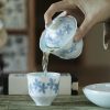 Blue Floral Gaiwan