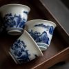 Ancient Green Serenity Teacup – Fisherman's Tale 1