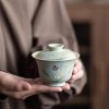 Hand-painted Wen Xin Orchid Gaiwan-2