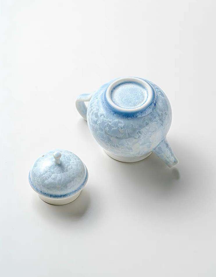 Blue Ice Crystal Small Teapot