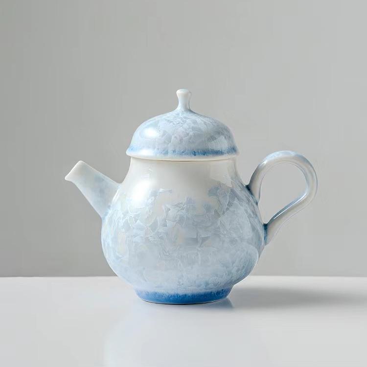 Blue Ice Crystal Small Teapot