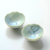 Ocean Bloom Flower Tea Cup - Crystallized Glazed Ceramic