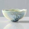 Ocean Bloom Flower Tea Cup - Crystallized Glazed Ceramic