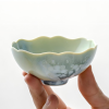 Ocean Bloom Flower Tea Cup - Crystallized Glazed Ceramic