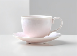 Pink Ice Crystal Tea Cup - Coffee Cup - Couple Cup