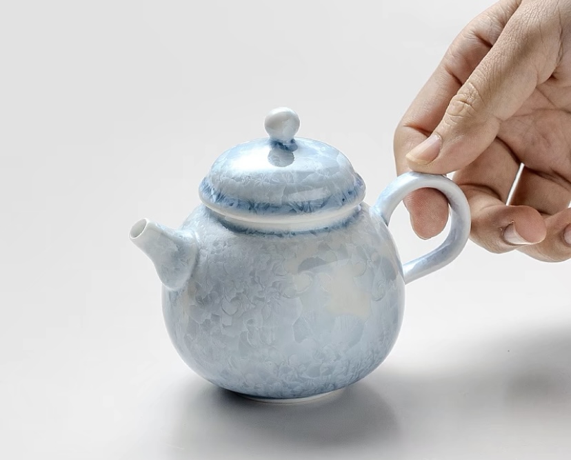 Blue Ice Crystal Small Teapot