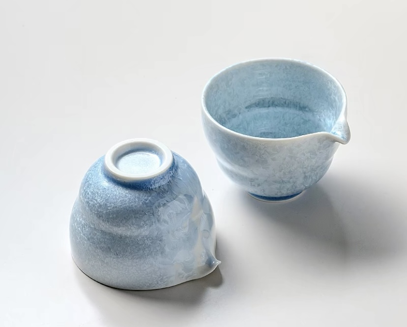 Blue Ice Crystal Tea Pitcher - Gong Dao Bei - Cha Hai