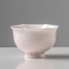 Glacial Pink Tea Cup - Flower Shape Crystallized Glazed Ceramic 80ml