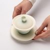 Gourd-Shaped Gaiwan - Gradient Green - 120ml