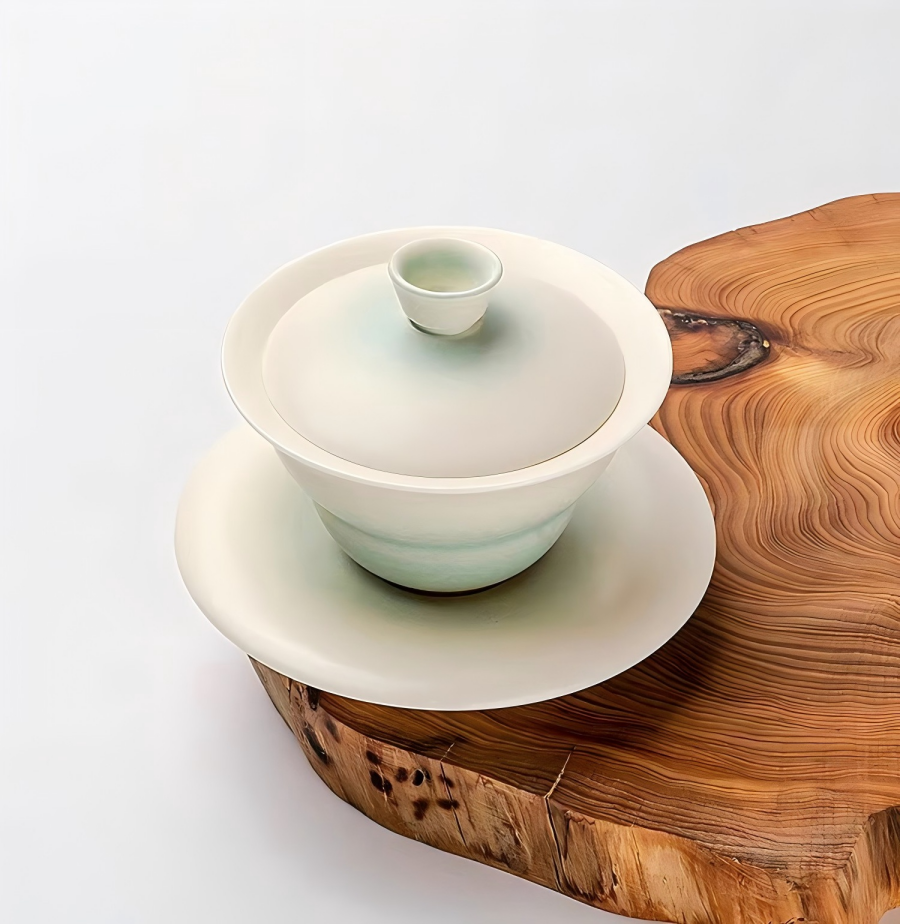 Gourd-Shaped Gaiwan - Gradient Green