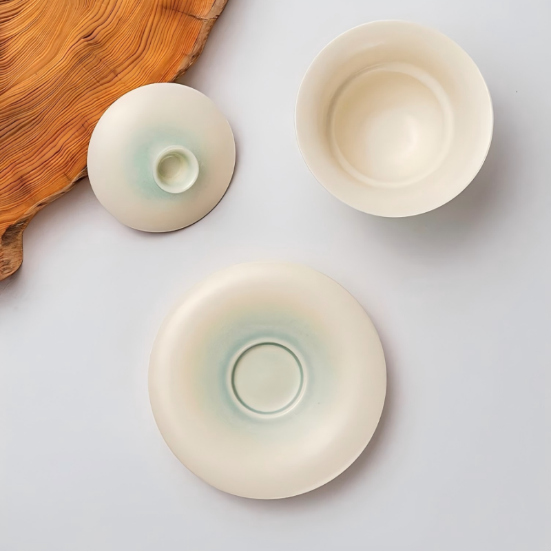 Gourd-Shaped Gaiwan - Gradient Green