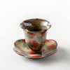 Handcrafted Artistic Tea Cup with Tray