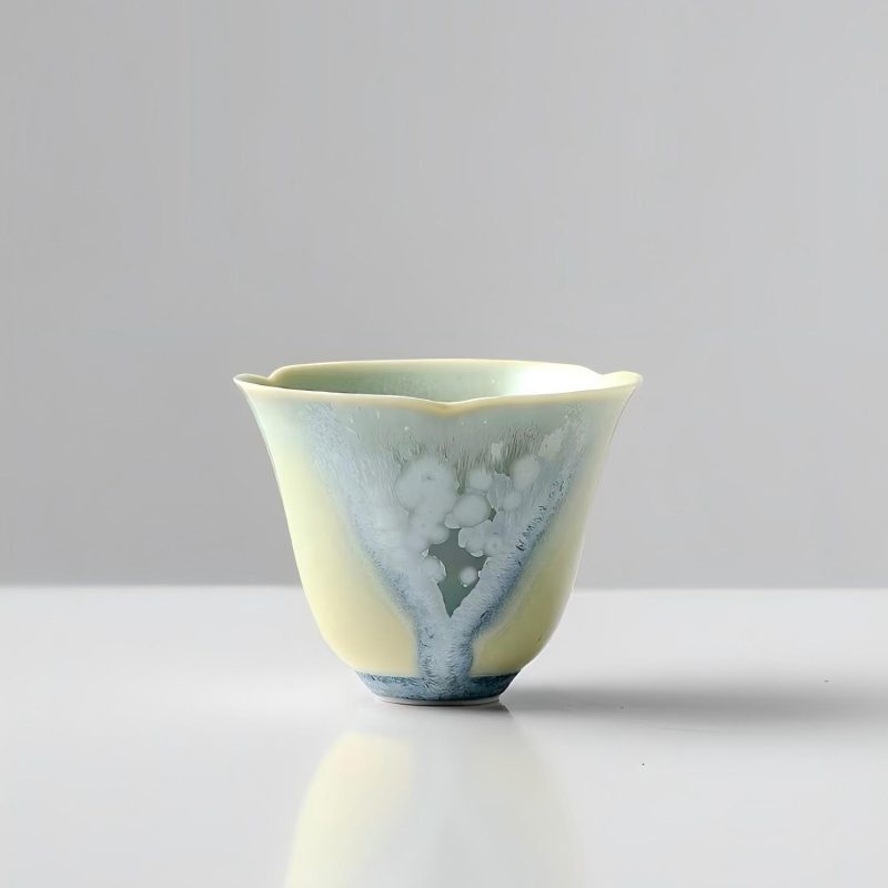 Ocean Bell Tea Cup - Crystallized Glazed Ceramic 50ml