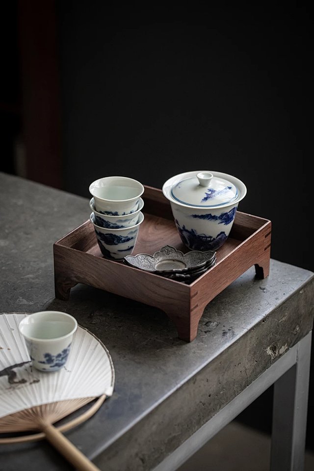 Ancient Green Serenity Teacup – Fisherman's Tale (4)