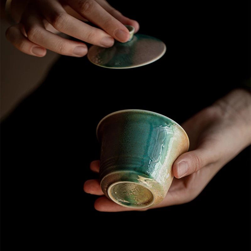 Wucai Kiln-Glazed Gaiwan