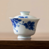 Hand-Painted Blue Magnolia Gaiwan