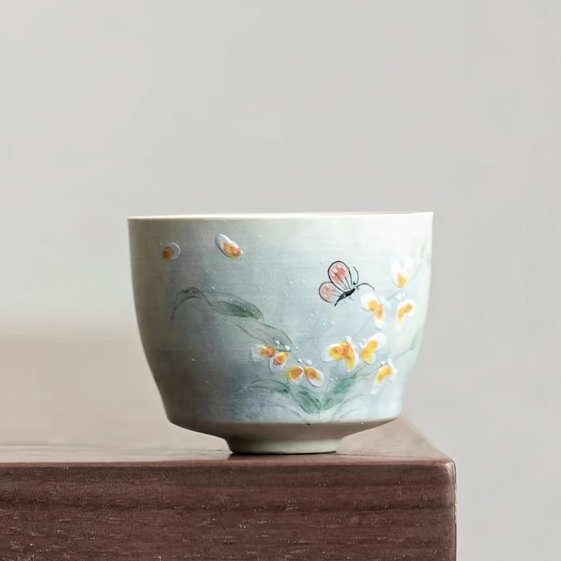 Hand-painted Wen Xin Orchid Tea Cup